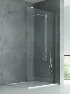 NZ4 KABINA NEW MODUS WALK-IN U 160x200 CZYSTE 8mm ACTIVE SHIELD 2.0