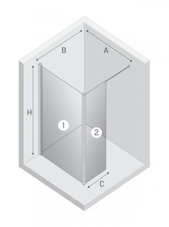 Przejdź do produktu NZ4 KABINA NEW MODUS ŚCIANKA U 160x200 CZYSTE 8mm ACTIVE SHIELD 2.0