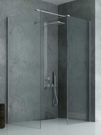 Przejdź do produktu KABINA NEW MODUS WALK-IN U 160x100x200 CZYSTE 8mm ACTIVE SHIELD 2.0