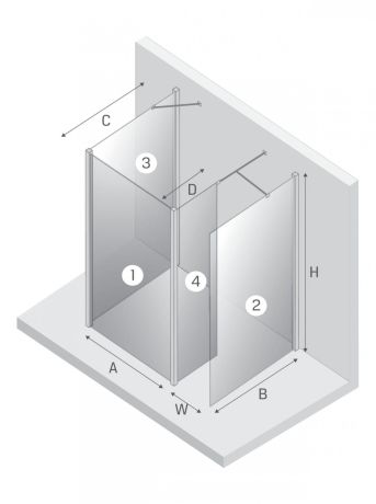 Przejdź do produktu KABINA NEW MODUS ŚCIANKA U 90x200 CZYSTE 8mm ACTIVE SHIELD 2.0
