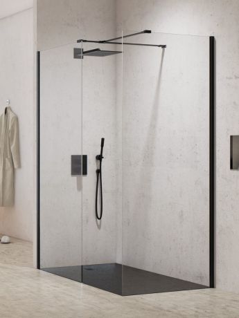 Przejdź do produktu KABINA NEW MODUS BLACK WALK-IN U 160x100x200 CZYSTE 8mm ACTIVE SHIELD 2.0