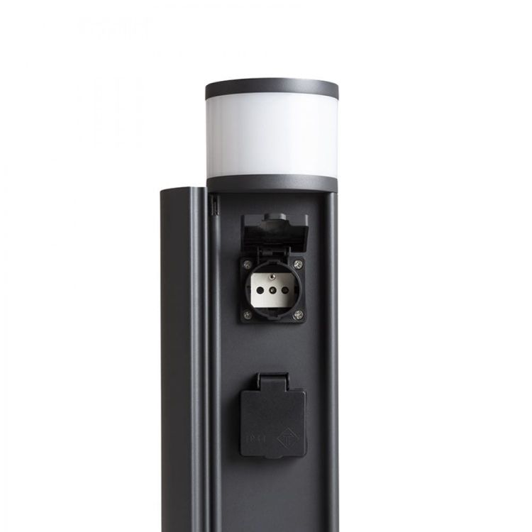JEAN 50 słupek z gniazdkami elektrycznymi  antracyt  230V LED G9 5W IP54