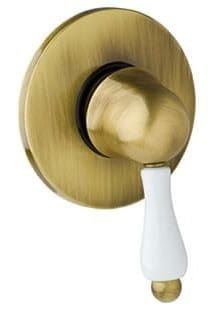 Retro bateria prysznicowa podtynkowa Giulini Praga 9515 bronzo