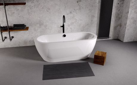 Przejdź do produktu SAMIRA wanna wolnostojąca 173x78x59cm, biały