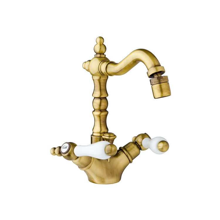 Retro bateria bidetowa Giulini Praga 7558 bronzo