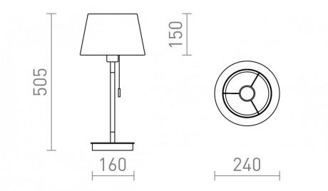Przejdź do produktu KEITH/ALVIS 24 stołowa z USB biała buk 230V LED E27 11W