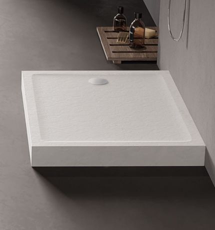 Przejdź do produktu BRODZIK MILD STONE PROSTOKĄTNY BIAŁY AKRYLOWY 80x90x11,5