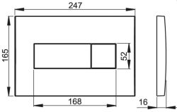przycisk M370 rys.tech.Alcaplast