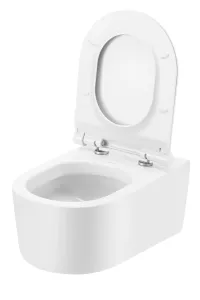 Miska WC bezkołnierzowa prostokątna 56x36 cm Trend z deską WC STR2044