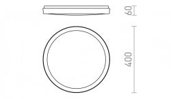 SONO 40 natynkowa czarna plastik 230V LED 40W IP65 3000K 4000K 6000K