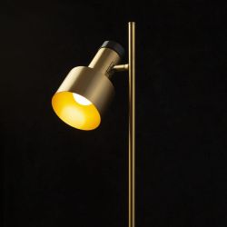 DIVINA podłogowa mosiądz/decor czarny 230V E27 5W