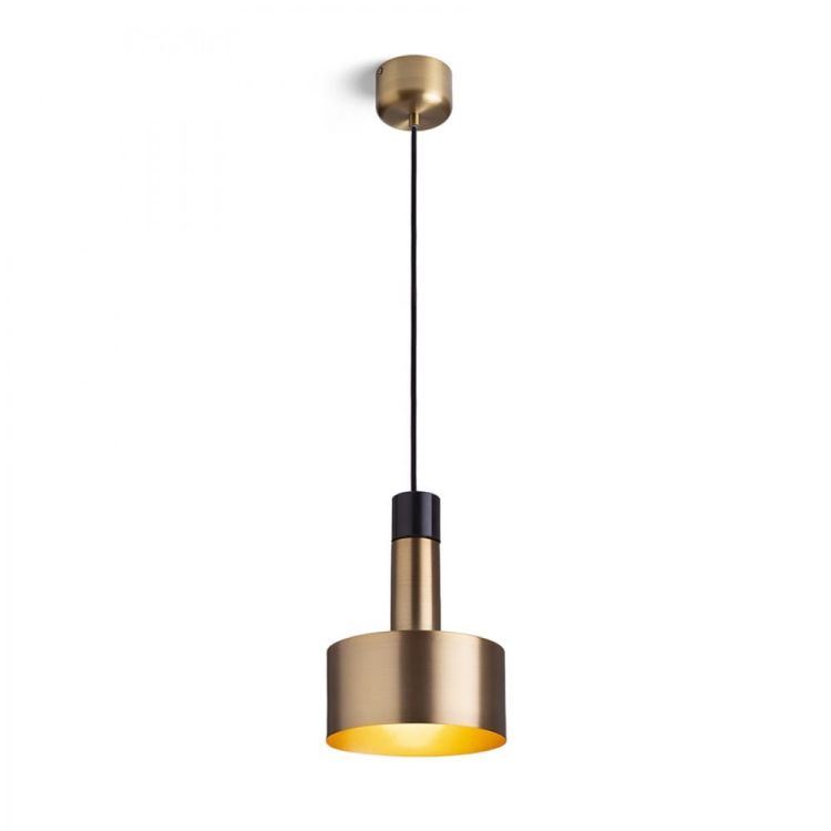 DIVINA wisząca mosiądz/decor czarny 230V LED E27 5W