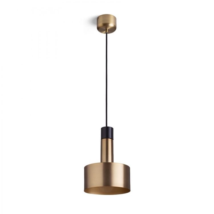 DIVINA wisząca mosiądz/decor czarny 230V LED E27 5W