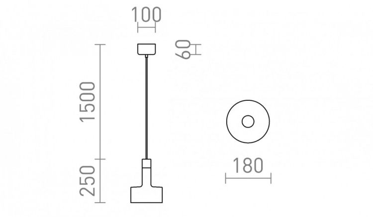 DIVINA wisząca mosiądz/decor czarny 230V LED E27 5W
