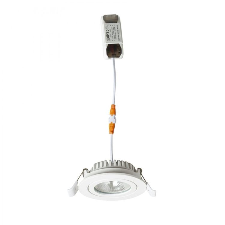 JADE DIMM TO WARM wpuszczana biała 230V LED 6W 60° 3000 - 2000K