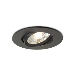 NEFRIT DIMM wpuszczana czarna 230V LED 6W 36° 3000K