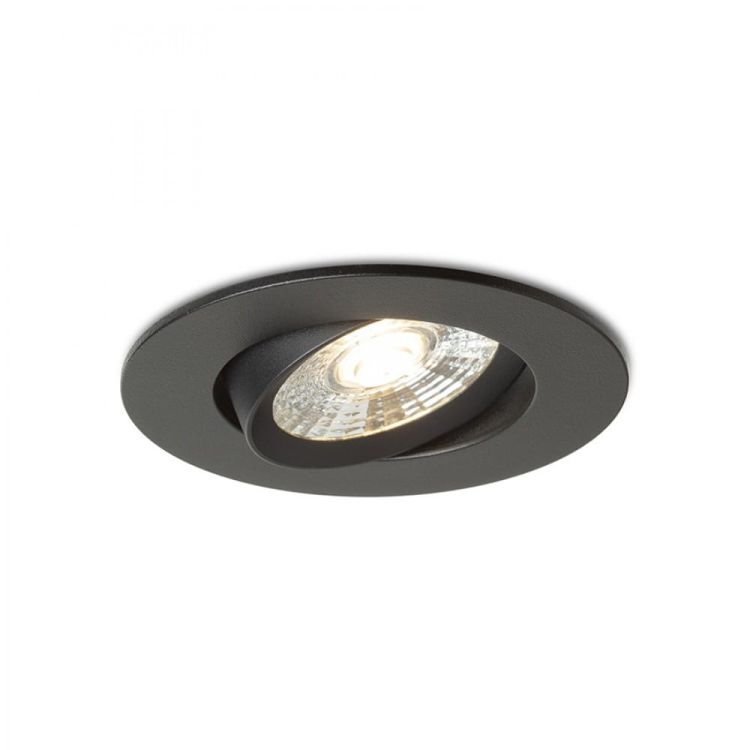 NEFRIT DIMM wpuszczana czarna 230V LED 6W 36° 3000K