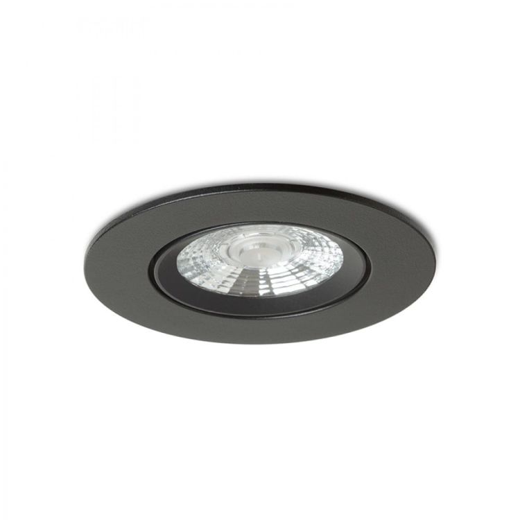 NEFRIT DIMM wpuszczana czarna 230V LED 6W 36° 3000K
