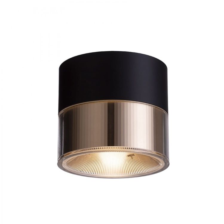 JUNIPER sufitowa czarna/złota  230V LED 15W 36°  3000K