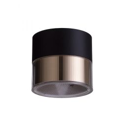 JUNIPER sufitowa czarna/złota  230V LED 15W 36°  3000K