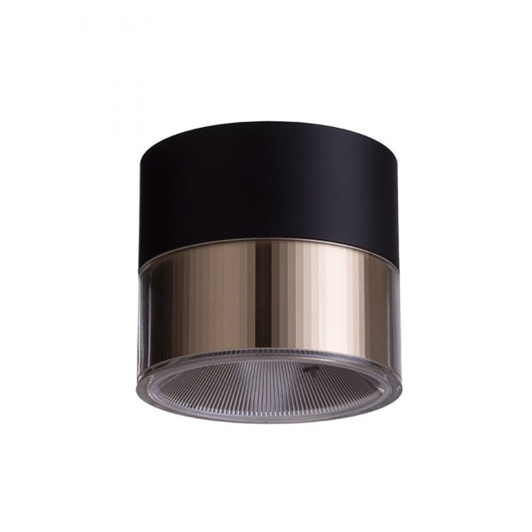 JUNIPER sufitowa czarna/złota  230V LED 15W 36°  3000K