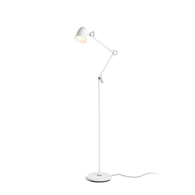 DANNY podłogowa biała nikiel mat 230V LED E14 5W