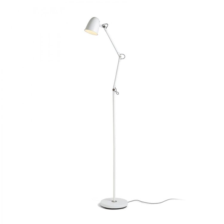 DANNY podłogowa biała nikiel mat 230V LED E14 5W