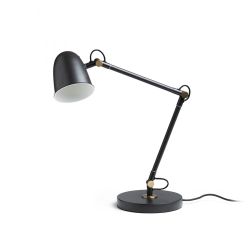 DANNY stołowa czarna mosiądz 230V LED E14 5W