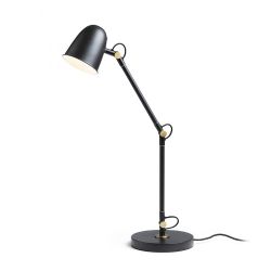 DANNY stołowa czarna mosiądz 230V LED E14 5W