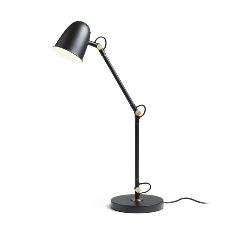 DANNY stołowa czarna mosiądz 230V LED E14 5W