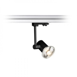 FAX do szyny  3-faz czarna  230V LED GU10 12W