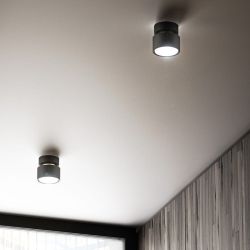 PIXIE sufitowa czarna chrom 230V LED GX53 7W