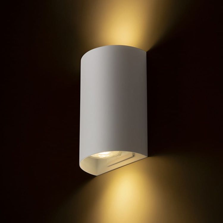 CAPRI R ścienna  mosiądz szczotkowana 230V LED GU10 2x9W