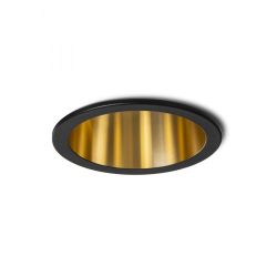 ORCO wpuszczana czarna/złota 230V LED GU10 9W