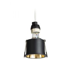ORCO wpuszczana czarna/złota 230V LED GU10 9W