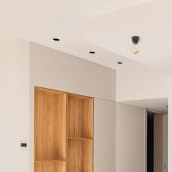 ORCO wpuszczana czarna 230V LED GU10 9W
