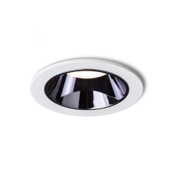 ANSEL wpuszczana biała czarny chrom 230V LED 12W 60°  3000K