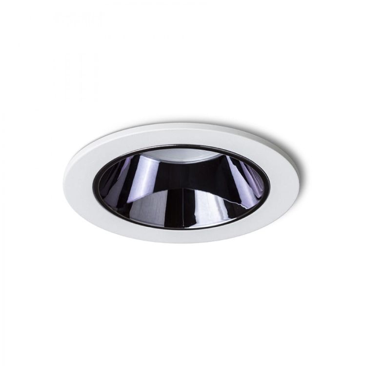 ANSEL wpuszczana biała czarny chrom 230V LED 12W 60°  3000K