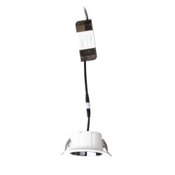 ANSEL wpuszczana biała czarny chrom 230V LED 12W 60°  3000K