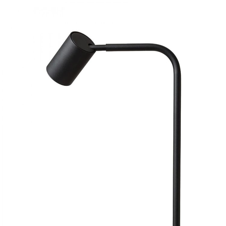FLYNN I podłogowa  czarna/mosiądz szczotkowana 230V LED GU10 9W