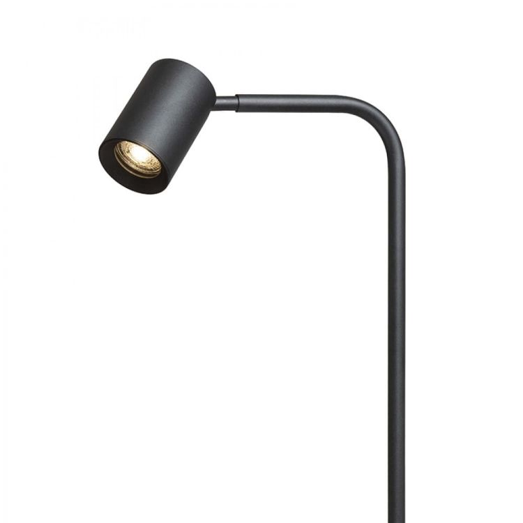 FLYNN I podłogowa  czarna/mosiądz szczotkowana 230V LED GU10 9W