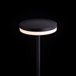 SEMPLICE 80 podłogowa na klinie czarna akryl mat 230V LED 12W IP54 3000K
