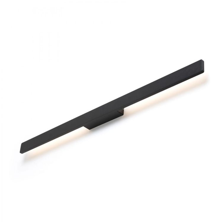 BONAAREA 104 ścienna czarna akryl satynowy 230V LED 18W 120° IP54 3000K