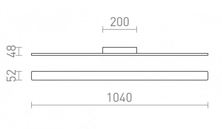 BONAAREA 104 ścienna czarna akryl satynowy 230V LED 18W 120° IP54 3000K