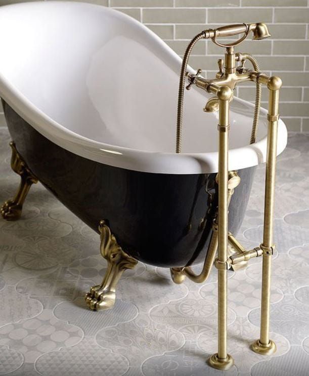 Bateria Retro wannowa stojąca Reitano Atea R301/N bronzo