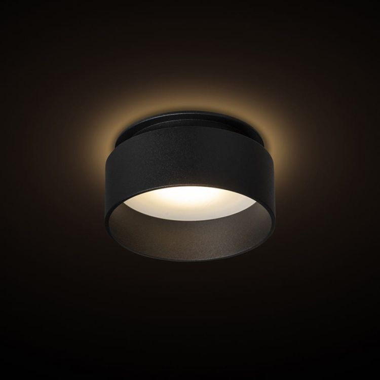 TORD wpuszczana czarna 230V LED GU10 9W