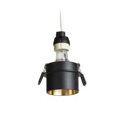 ORTA wpuszczana czarna/złota 230V LED GU10 9W