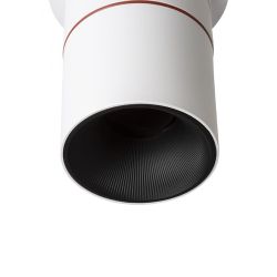 AUGUSTA wpuszczana czarna chrom 230V LED 12W 36°  3000K