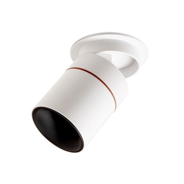 AUGUSTA wpuszczana czarna chrom 230V LED 12W 36°  3000K