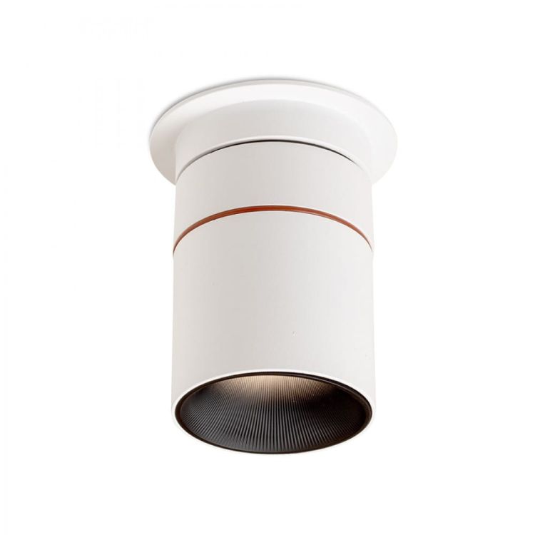 AUGUSTA wpuszczana biała/czarna  230V LED 12W 36°  3000K